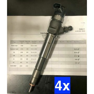 4x Injektor Opel Vivaro Renault Master 2,0 + 2,3 CDTI 0445110338 0445110375