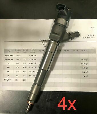 4x Injektor Opel Vivaro Renault Master 2,0 + 2,3 CDTI 0445110338 0445110375